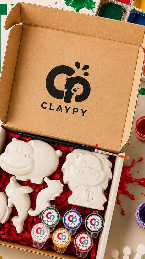 Claypy animal figurines kit