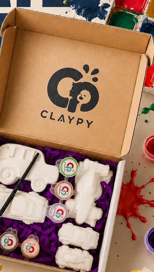 Claypy vehicle figurines kit